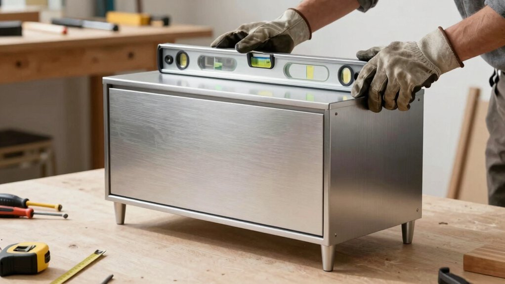 align cabinet for perfect placement