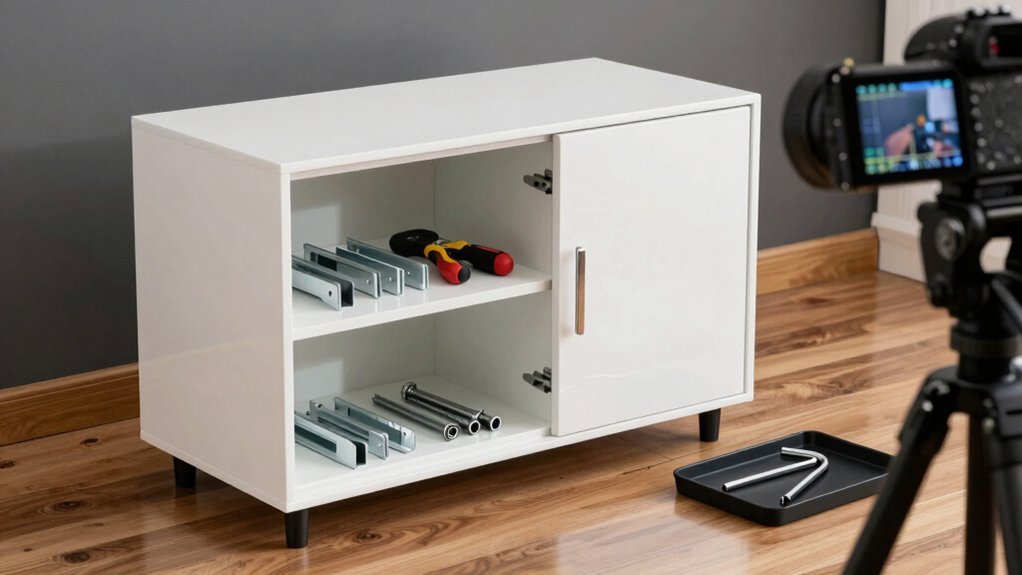 assembly guide for storage cabinet