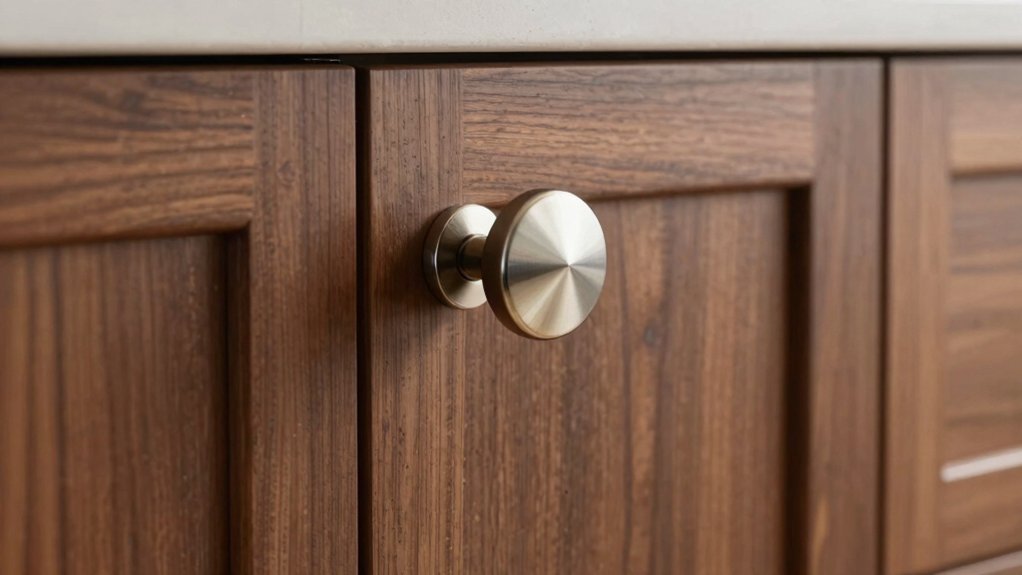 cabinet door knob placement