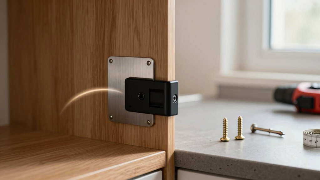 install magnetic cabinet locks