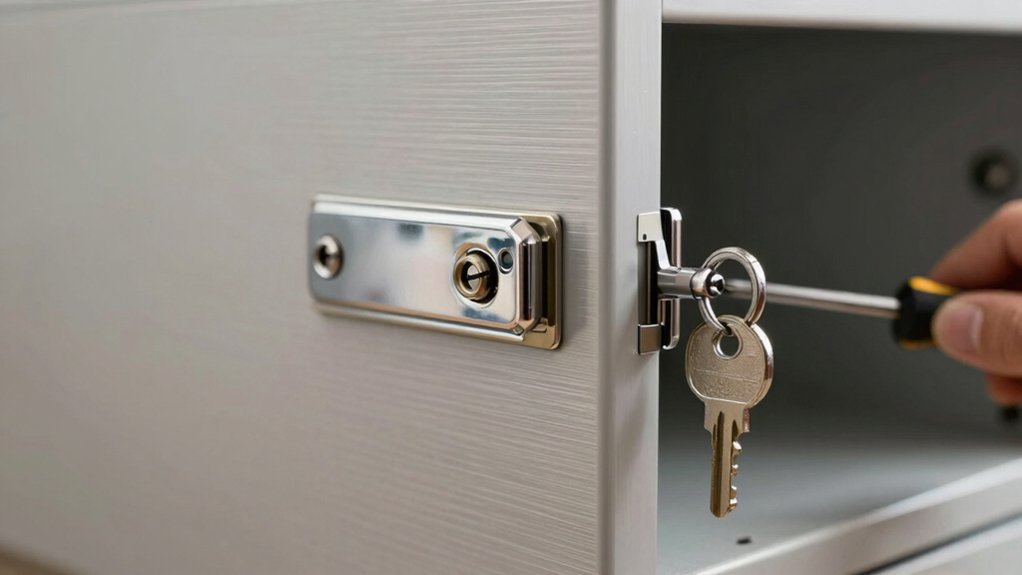 metal cabinet lock replacement guide