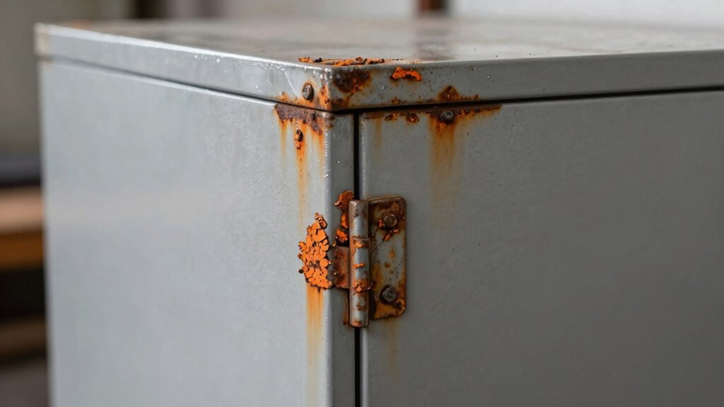 metal cabinets rust causes