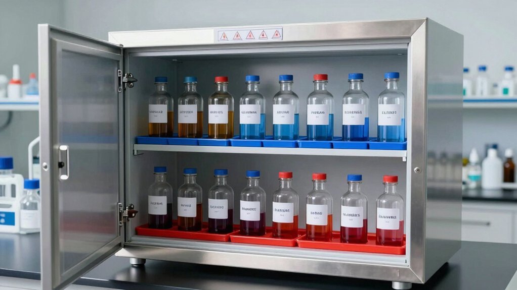 proper chemical cabinet organization