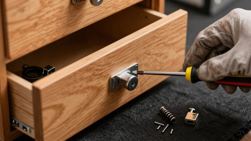 replace filing cabinet lock