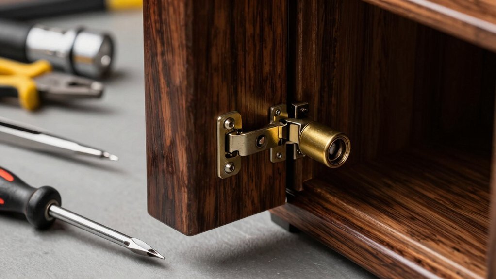 replace lock on cabinet