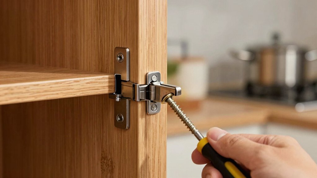 securely align cabinet hinges