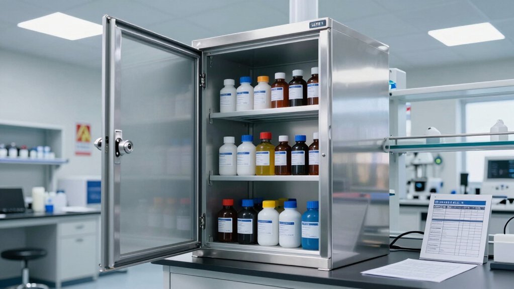select appropriate chemical cabinets