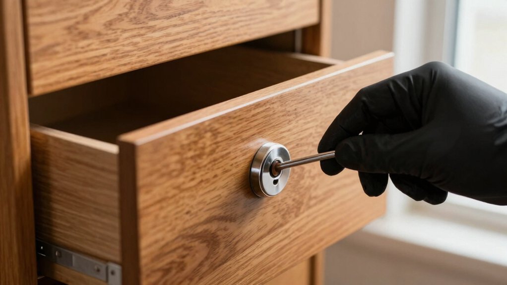 unlock cabinet safely procedure