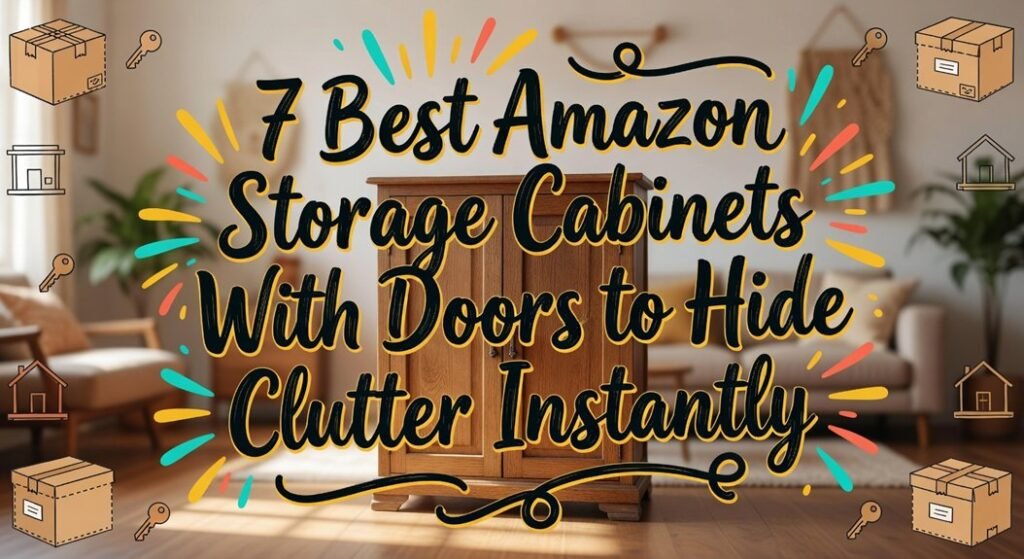 amazon storage cabinets with doors