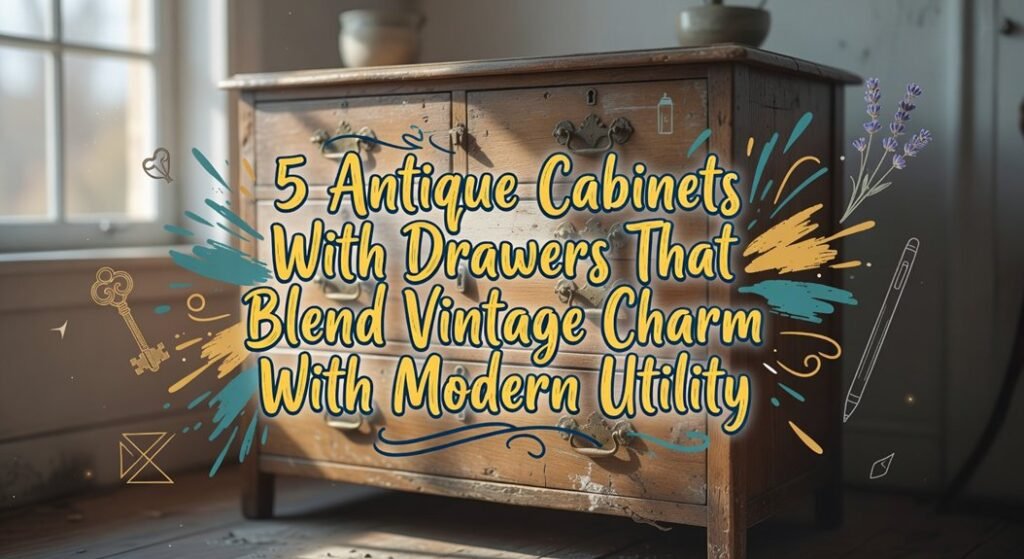 antique cabinet drawer designs