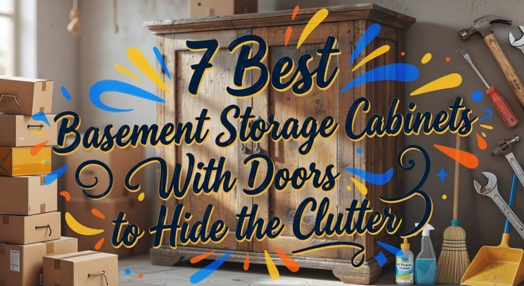 basement storage cabinets with doors