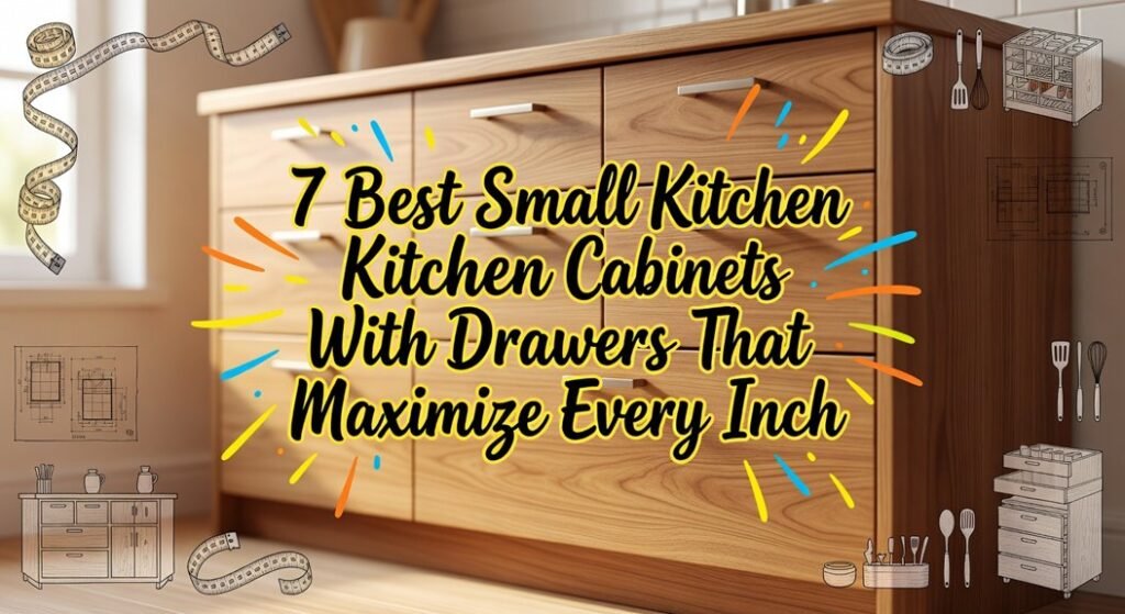 compact kitchen cabinets with drawers