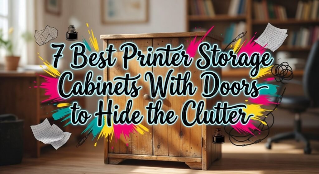compact printer storage cabinets