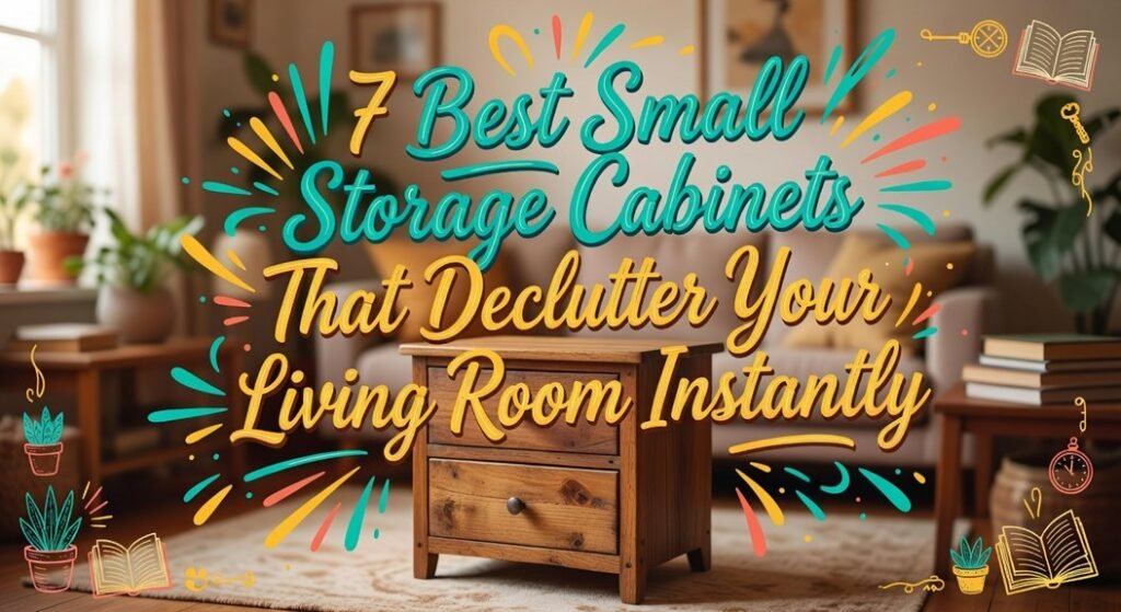 compact room decluttering cabinets