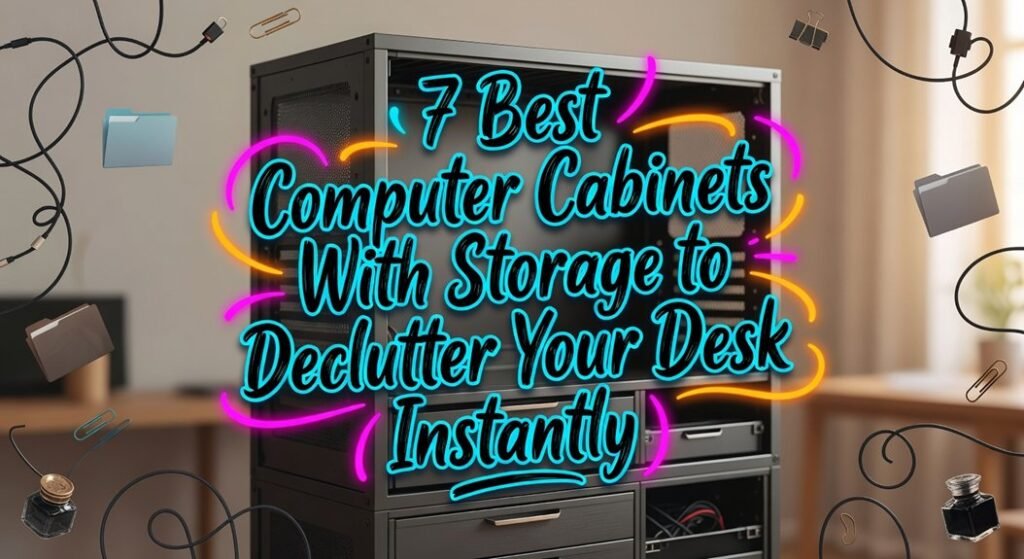 computer cabinets for desk storage