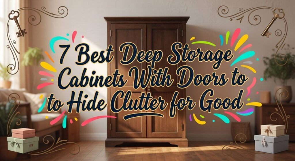 deep storage cabinets conceal
