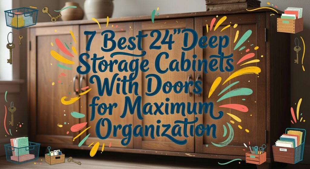 deep storage cabinets with doors