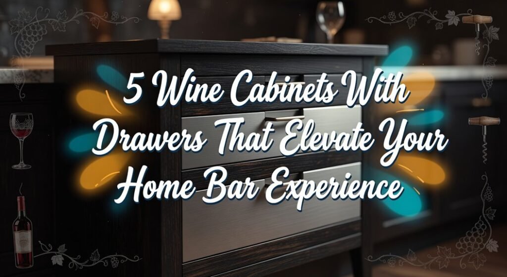 drawered wine bar cabinets
