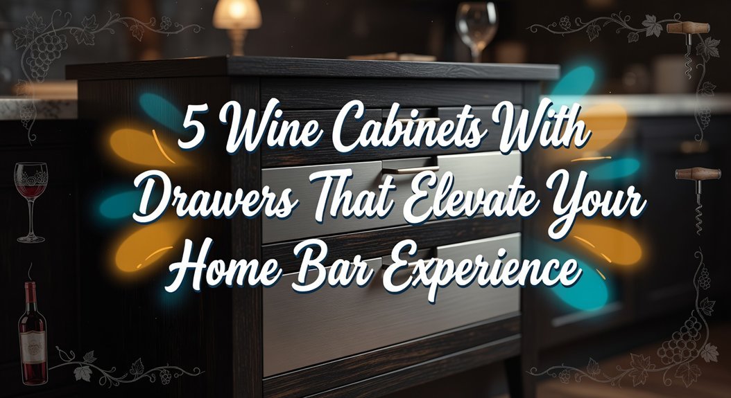 5 Wine Cabinets with Drawers That Elevate Your Home Bar Experience