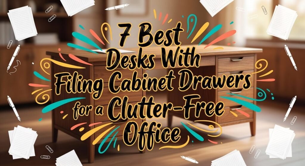 efficient office desk storage