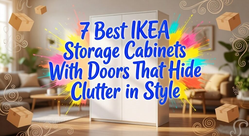 elegant ikea cabinets conceal clutter