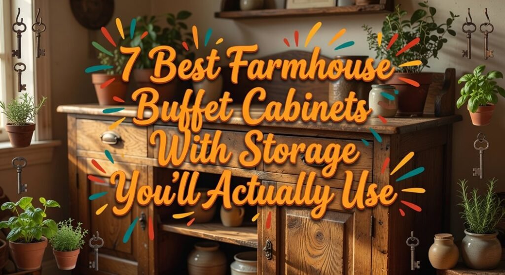 farmhouse buffet storage solutions