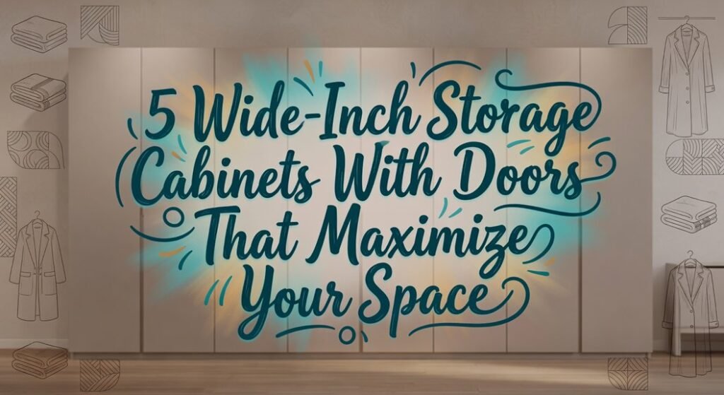 five wide door cabinets