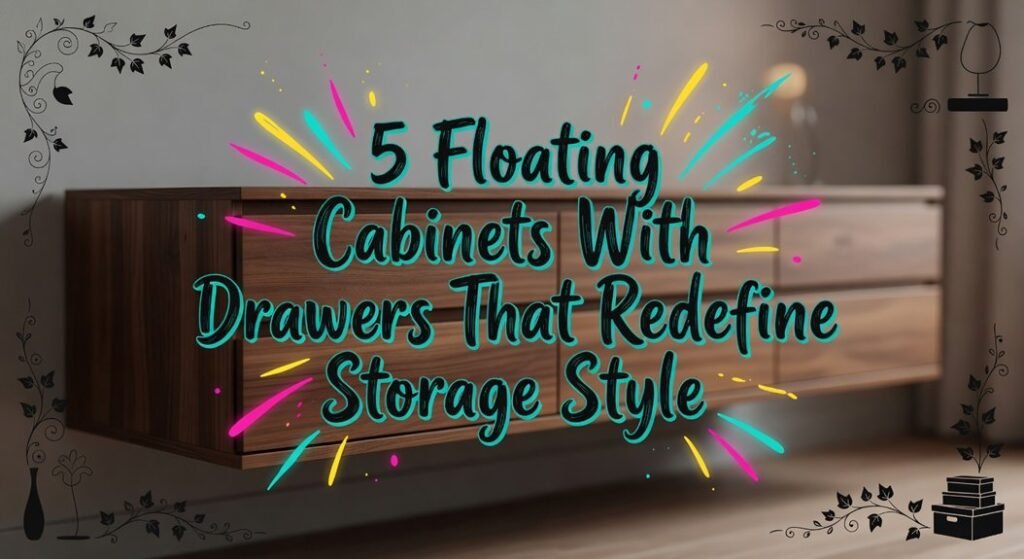 floating drawer cabinet designs