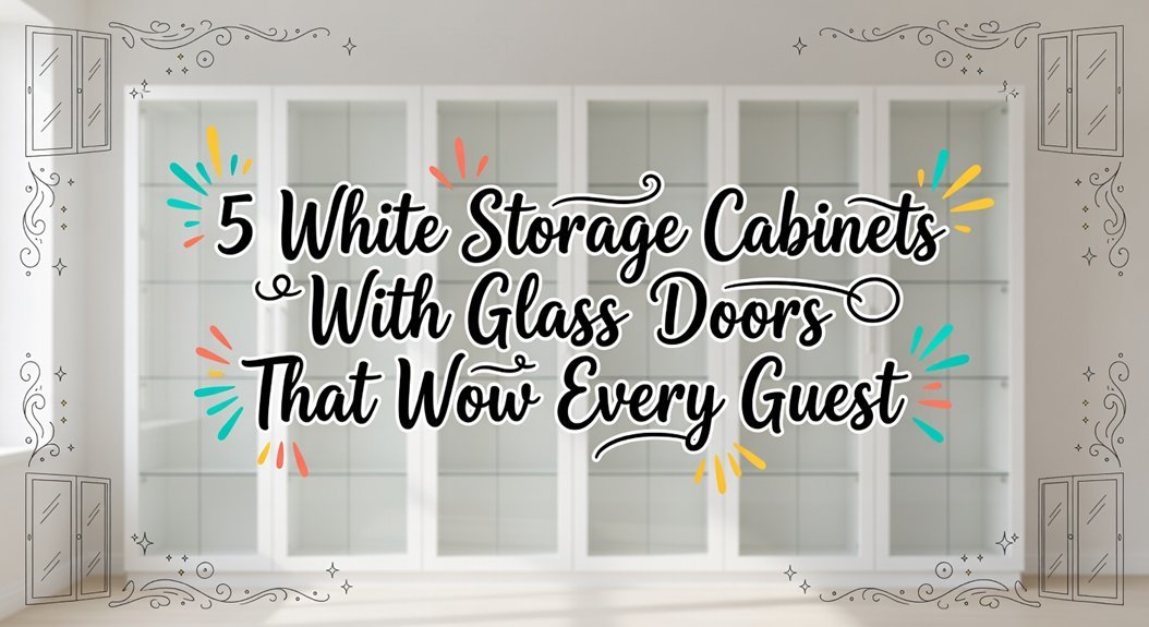 5 White Storage Cabinets with Glass Doors That Wow Every Guest