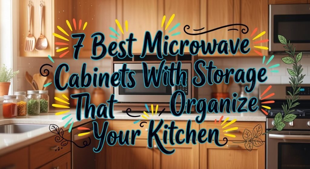 microwave cabinets with storage