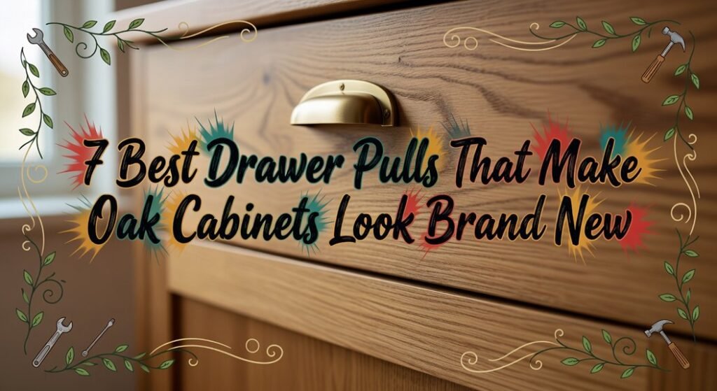 modern drawer pulls for oak