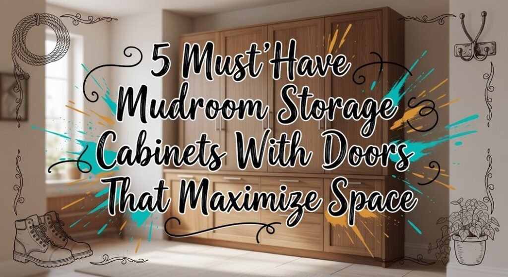 mudroom cabinets with doors