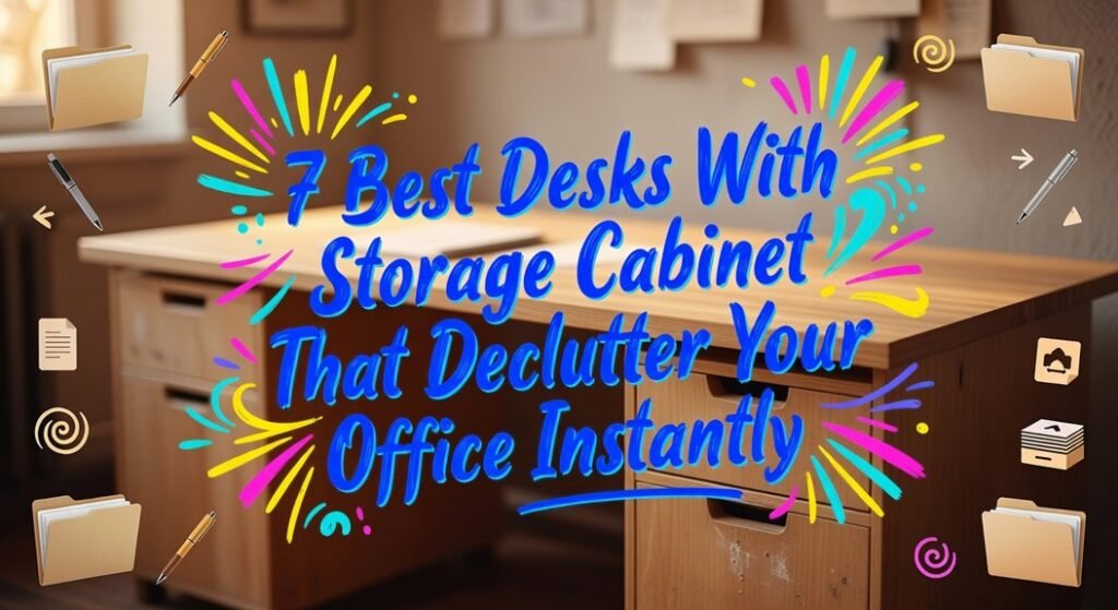 office decluttering storage desks