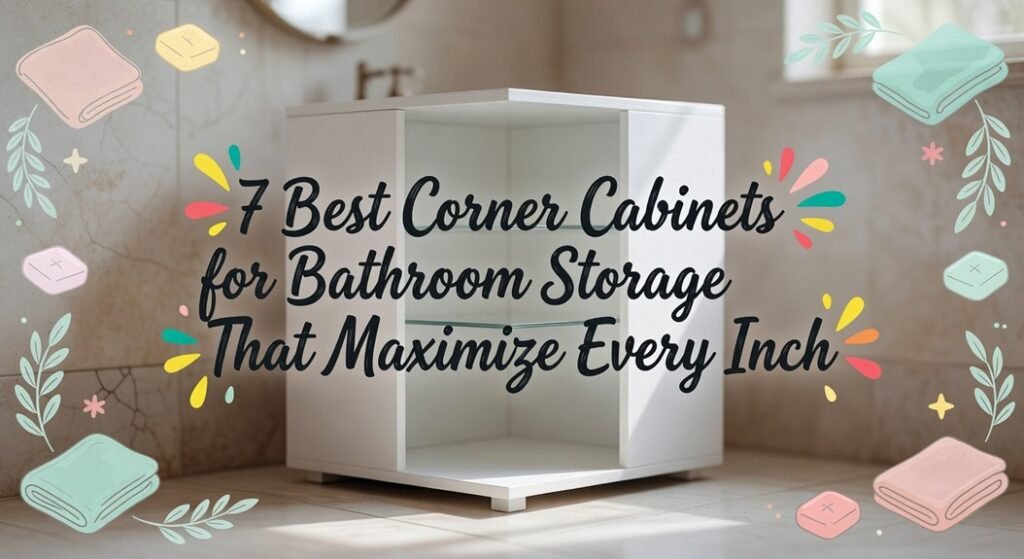 optimized bathroom corner storage