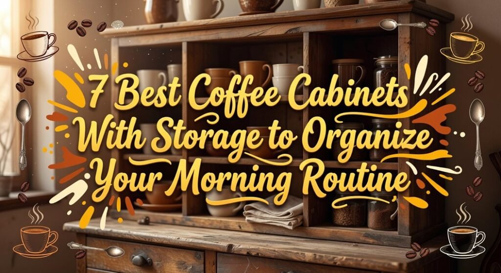optimized coffee cabinet storage