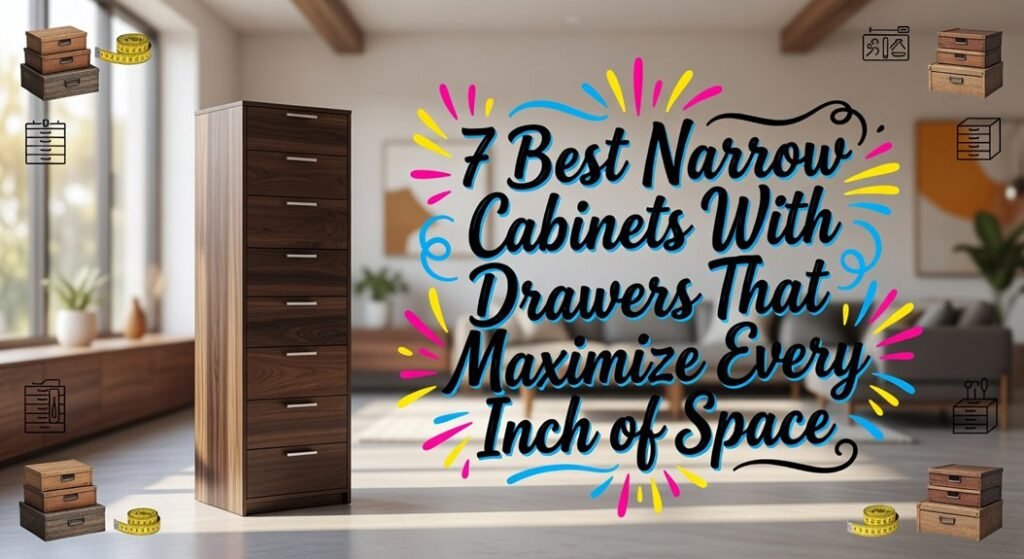 optimized narrow cabinet storage
