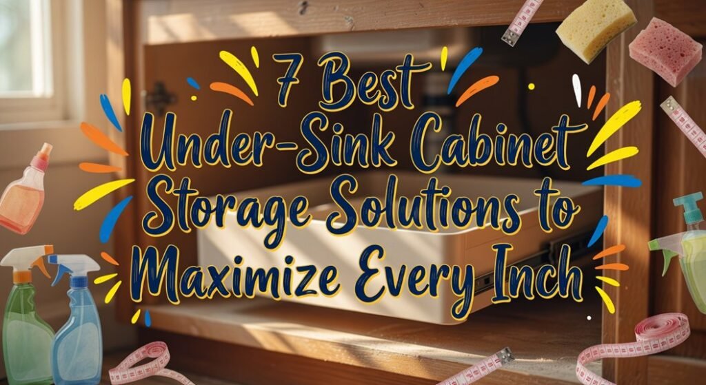 optimized under sink cabinet organization