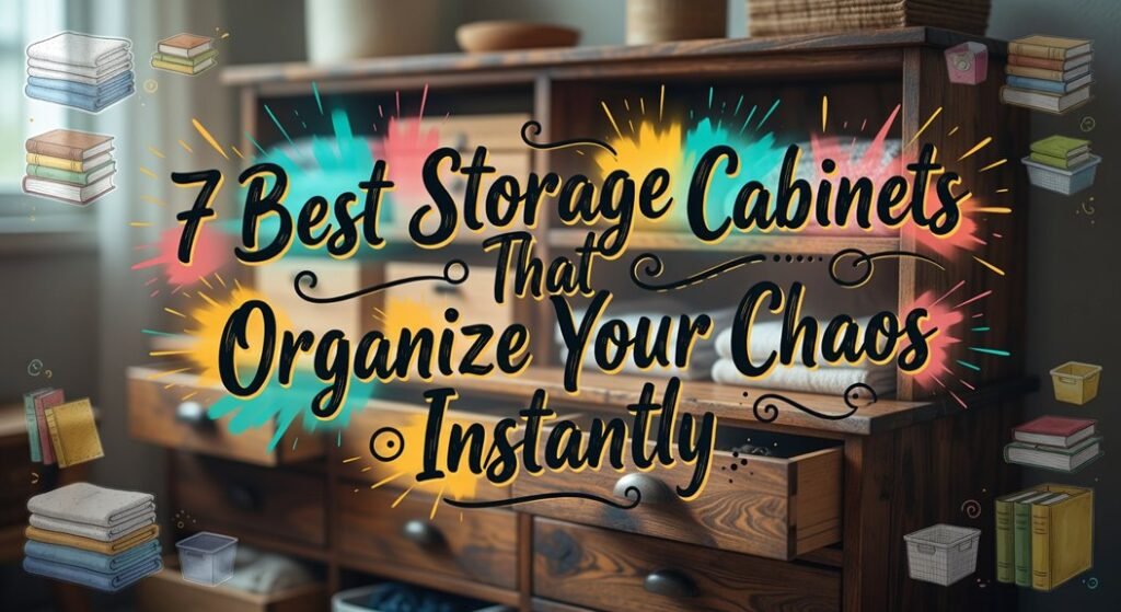 organize chaos with cabinets