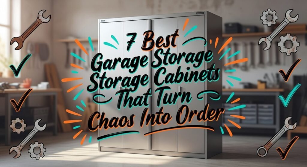 organize garage with cabinets
