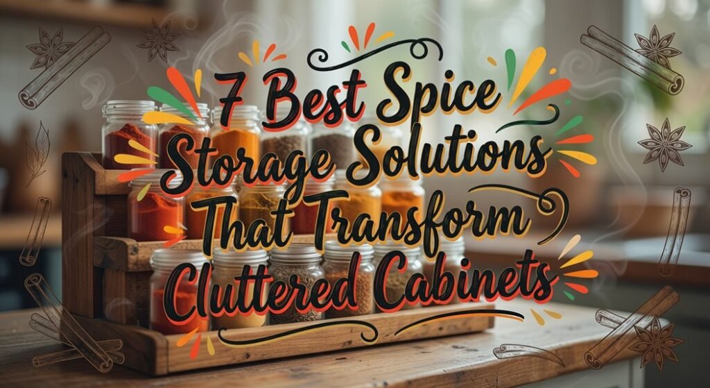 organized spice cabinet solutions