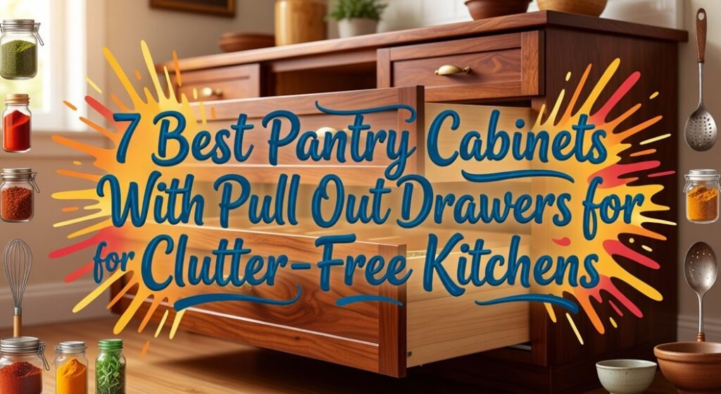 pantry cabinets with pull out drawers
