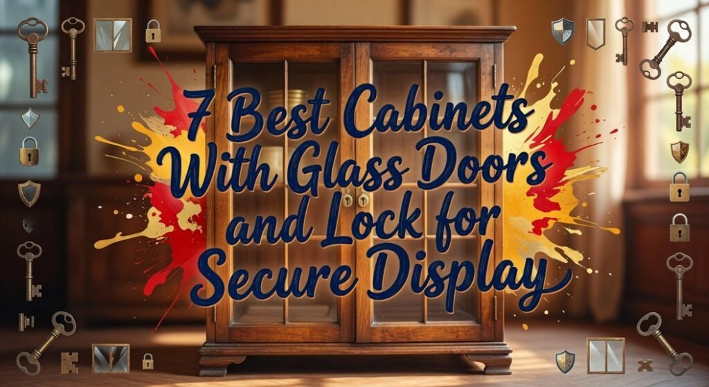 secure glass door display cabinets