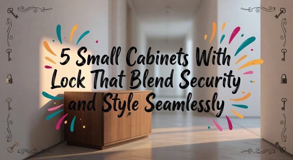secure stylish small cabinets