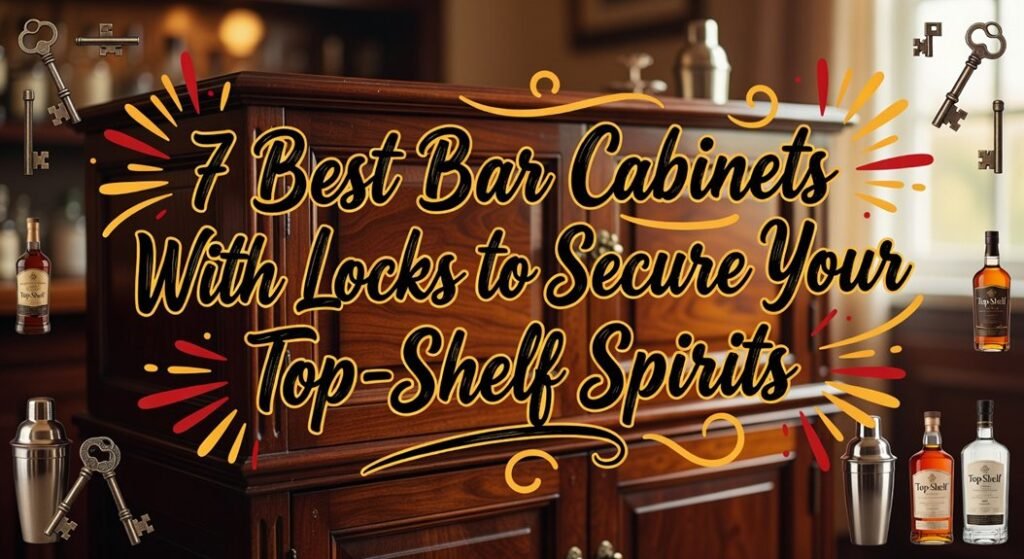 secure top shelf bar cabinets
