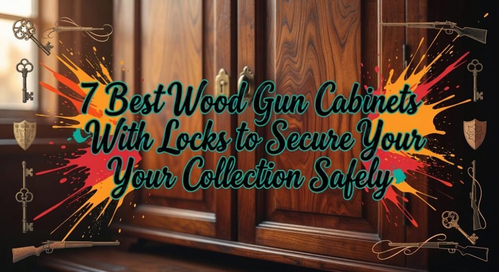 secure wooden gun cabinets