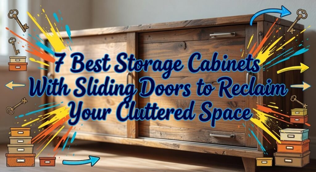 sliding door storage cabinet solutions