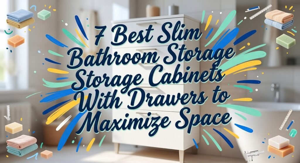 slim bathroom storage cabinets