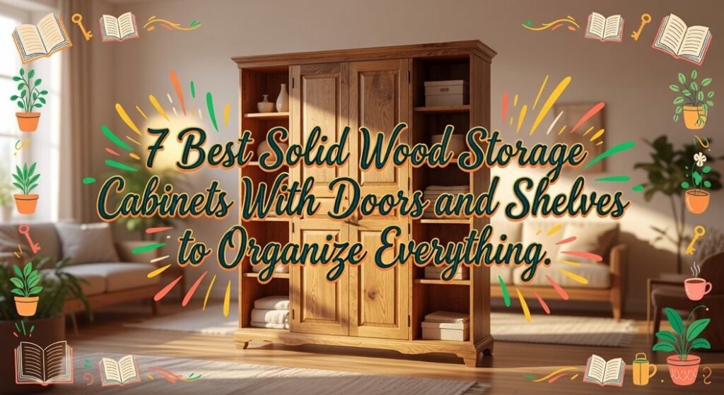 solid wood cabinet organization