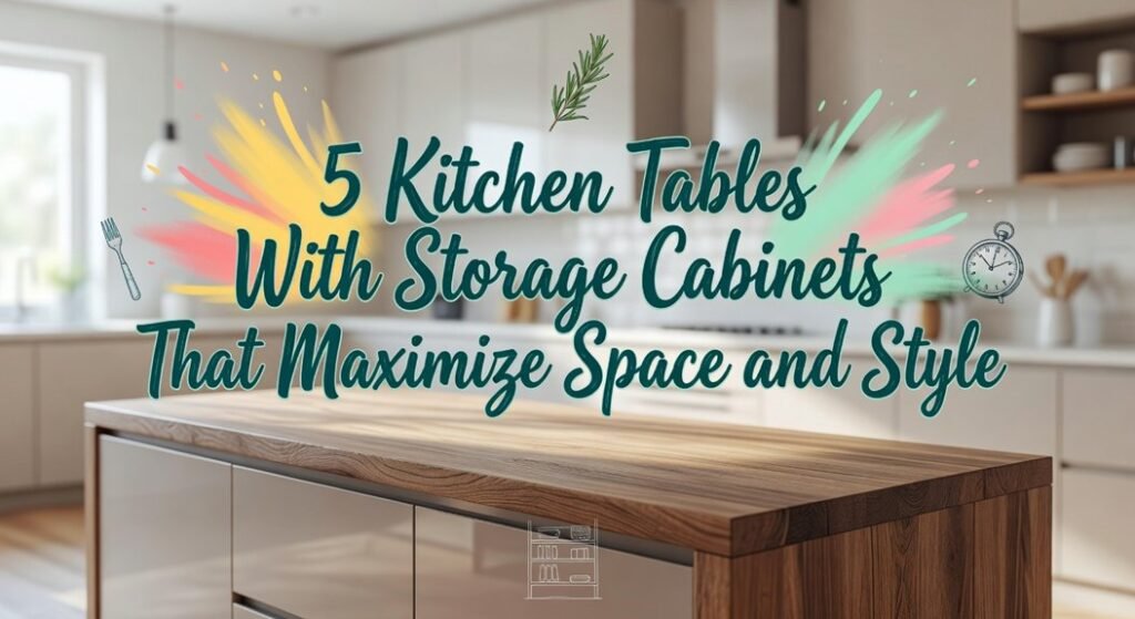 storage inclusive kitchen tables