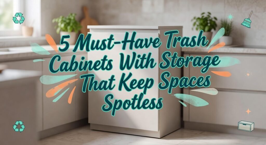 storage trash cabinets spotless